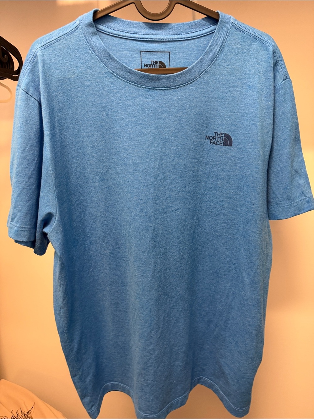 North Face Men’s Tri-Blend Short-Sleeve Tee in Blue